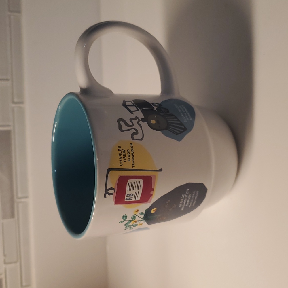 DesignWorks Ink Ceramic Mug with Blue Interior